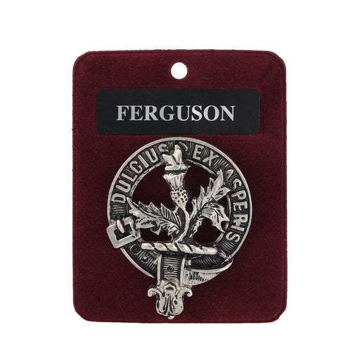 Art Pewter Clan Badge Ferguson - Heritage Of Scotland - FERGUSON