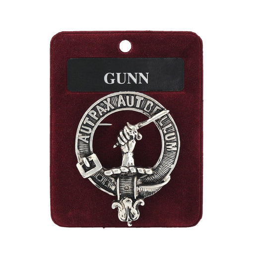 Art Pewter Clan Badge Gunn - Heritage Of Scotland - GUNN