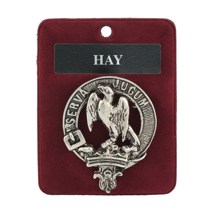 Art Pewter Clan Badge Hay - Heritage Of Scotland - HAY