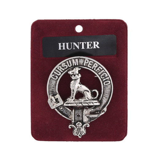 Art Pewter Clan Badge Hunter - Heritage Of Scotland - HUNTER