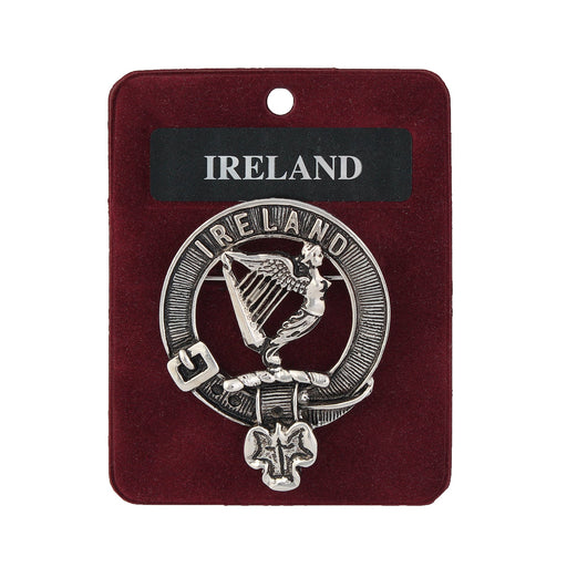 Art Pewter Clan Badge Ireland - Heritage Of Scotland - IRELAND