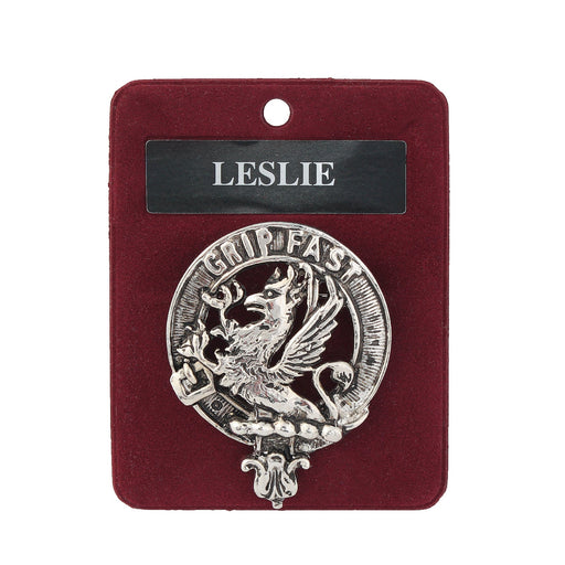 Art Pewter Clan Badge Leslie - Heritage Of Scotland - LESLIE