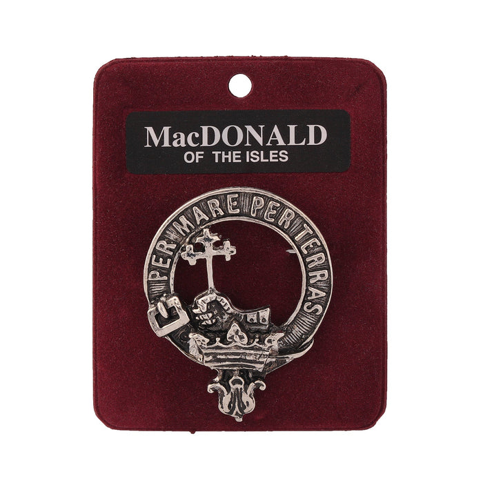 Art Pewter Clan Badge Macdonald Of The Isles - Heritage Of Scotland - MACDONALD OF THE ISLES
