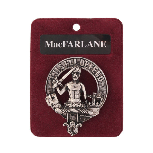 Art Pewter Clan Badge Macfarlane - Heritage Of Scotland - MACFARLANE