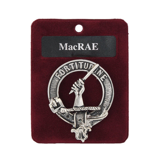 Art Pewter Clan Badge Macrae - Heritage Of Scotland - MACRAE