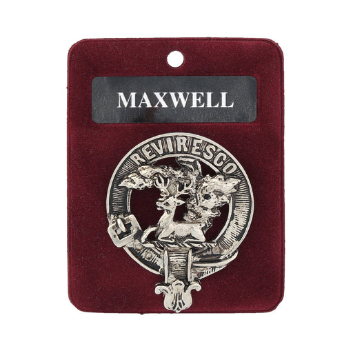 Art Pewter Clan Badge Maxwell - Heritage Of Scotland - MAXWELL