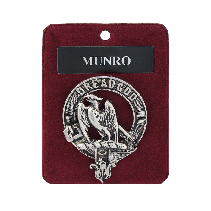 Art Pewter Clan Badge Munro - Heritage Of Scotland - MUNRO