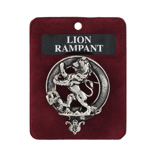 Art Pewter Clan Badge Rampant Lion - Heritage Of Scotland - RAMPANT LION