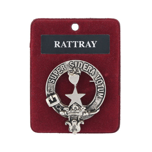 Art Pewter Clan Badge Rattray - Heritage Of Scotland - RATTRAY