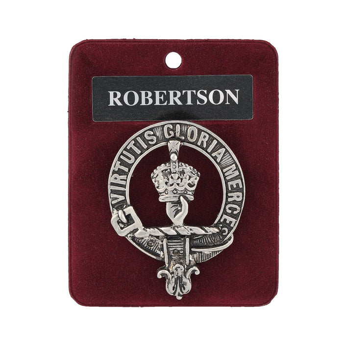 Art Pewter Clan Badge Robertson - Heritage Of Scotland - ROBERTSON