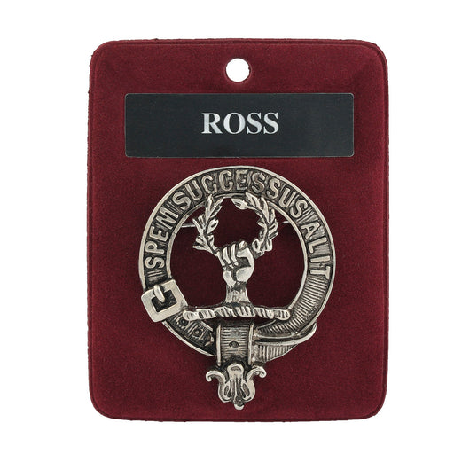 Art Pewter Clan Badge Ross - Heritage Of Scotland - ROSS
