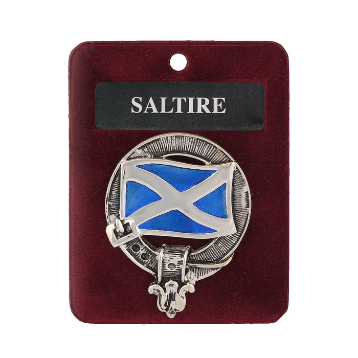 Art Pewter Clan Badge Saltire - Heritage Of Scotland - SALTIRE