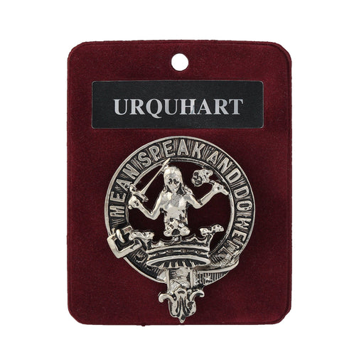 Art Pewter Clan Badge Urquhart - Heritage Of Scotland - URQUHART