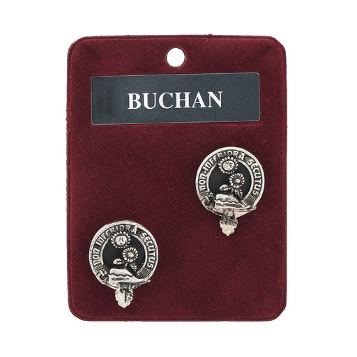 Art Pewter Cufflinks Buchan - Heritage Of Scotland - BUCHAN