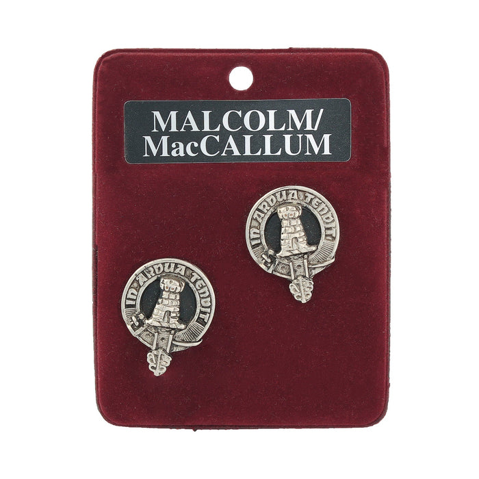 Art Pewter Cufflinks Malcolm/Maccallum - Heritage Of Scotland - MALCOLM/MACCALLUM