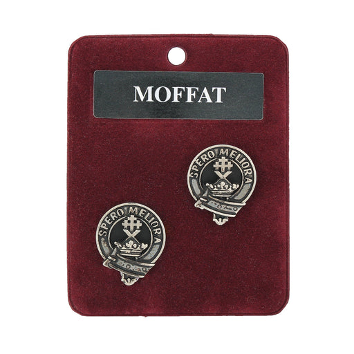 Art Pewter Cufflinks Moffat - Heritage Of Scotland - MOFFAT