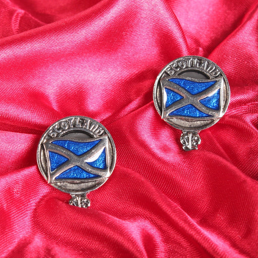 Art Pewter Cufflinks Saltire - Heritage Of Scotland - SALTIRE