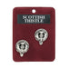 Art Pewter Cufflinks Scots Thistle - Heritage Of Scotland - SCOTS THISTLE