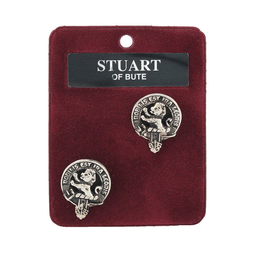Art Pewter Cufflinks Stuart Of Bute - Heritage Of Scotland - STUART OF BUTE
