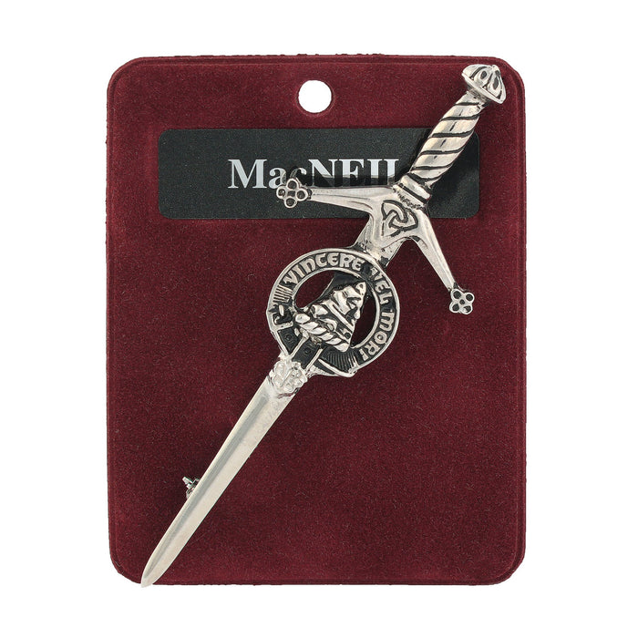 Art Pewter Kilt Pin Macneil - Heritage Of Scotland - MACNEIL