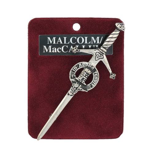 Art Pewter Kilt Pin Malcolm/Maccallum - Heritage Of Scotland - MALCOLM/MACCALLUM