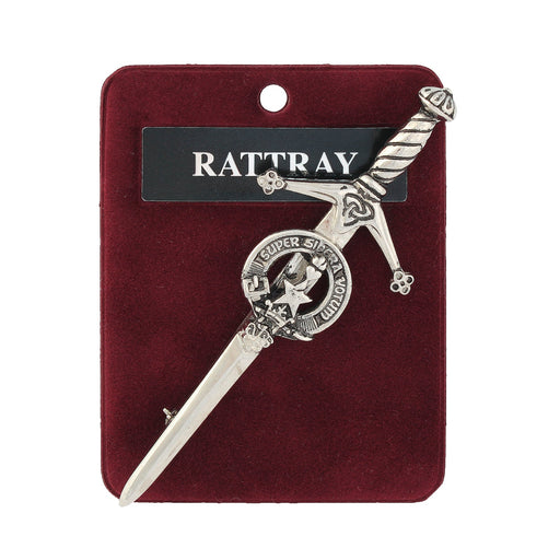 Art Pewter Kilt Pin Rattray - Heritage Of Scotland - RATTRAY