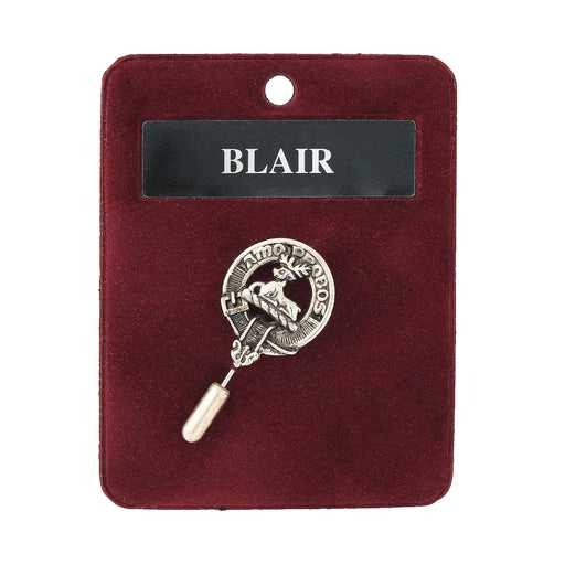 Art Pewter Lapel Pin Blair - Heritage Of Scotland - BLAIR