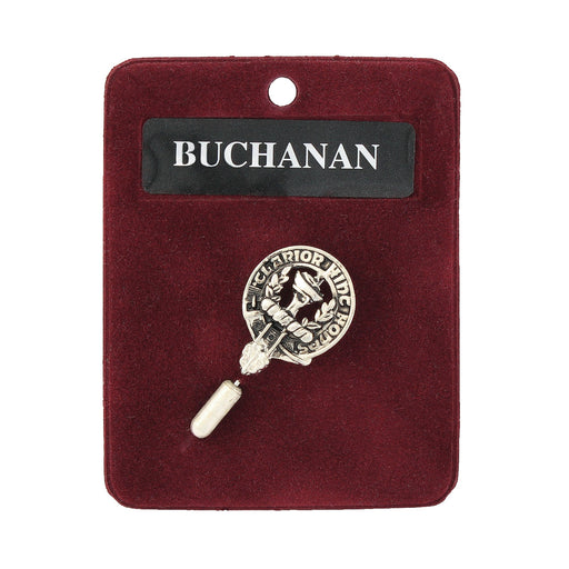 Art Pewter Lapel Pin Buchanan - Heritage Of Scotland - BUCHANAN