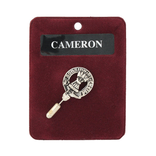 Art Pewter Lapel Pin Cameron - Heritage Of Scotland - CAMERON