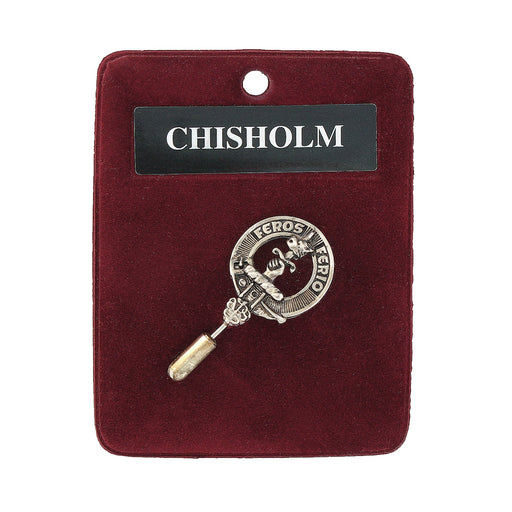 Art Pewter Lapel Pin Chisholm - Heritage Of Scotland - CHISHOLM