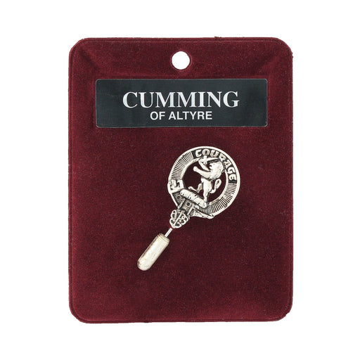 Art Pewter Lapel Pin Cumming Of Altyre - Heritage Of Scotland - CUMMING OF ALTYRE