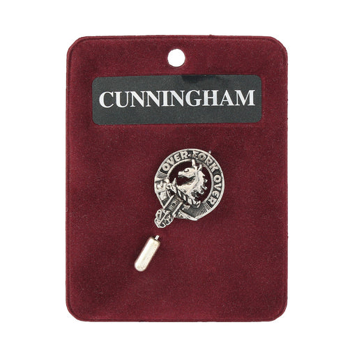 Art Pewter Lapel Pin Cunningham - Heritage Of Scotland - CUNNINGHAM