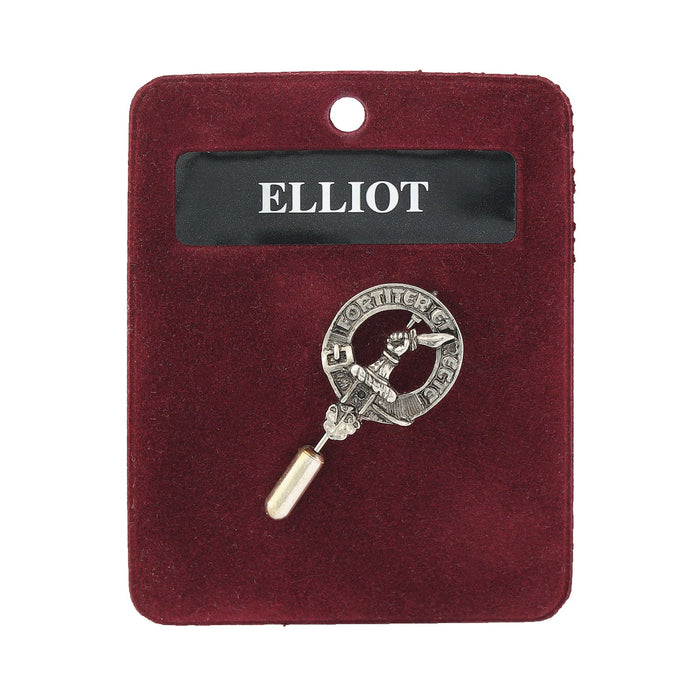 Art Pewter Lapel Pin Elliot - Heritage Of Scotland - ELLIOT