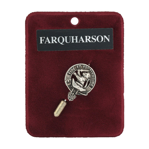Art Pewter Lapel Pin Farquharson - Heritage Of Scotland - FARQUHARSON
