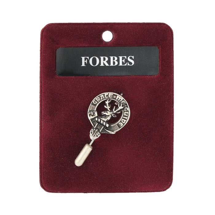 Art Pewter Lapel Pin Forbes - Heritage Of Scotland - FORBES