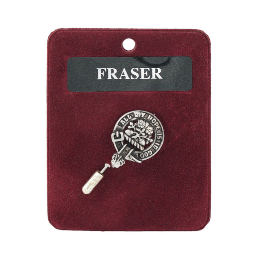 Art Pewter Lapel Pin Fraser - Heritage Of Scotland - FRASER