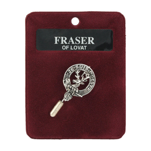 Art Pewter Lapel Pin Fraser Of Lovat - Heritage Of Scotland - FRASER OF LOVAT