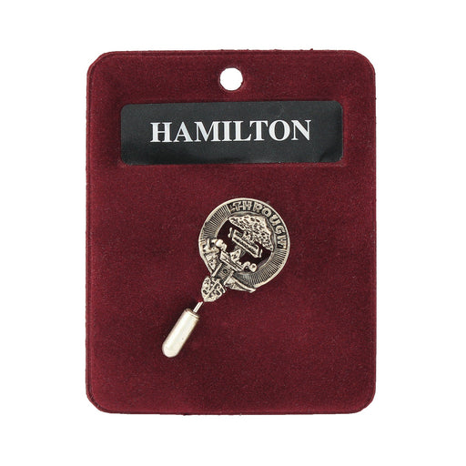 Art Pewter Lapel Pin Hamilton - Heritage Of Scotland - HAMILTON