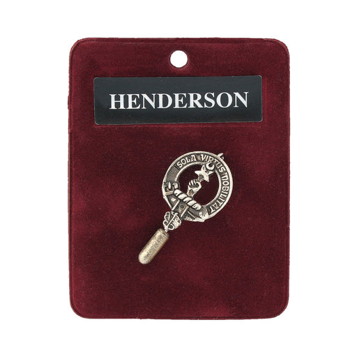 Art Pewter Lapel Pin Henderson - Heritage Of Scotland - HENDERSON