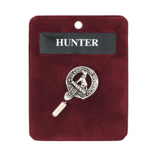 Art Pewter Lapel Pin Hunter - Heritage Of Scotland - HUNTER