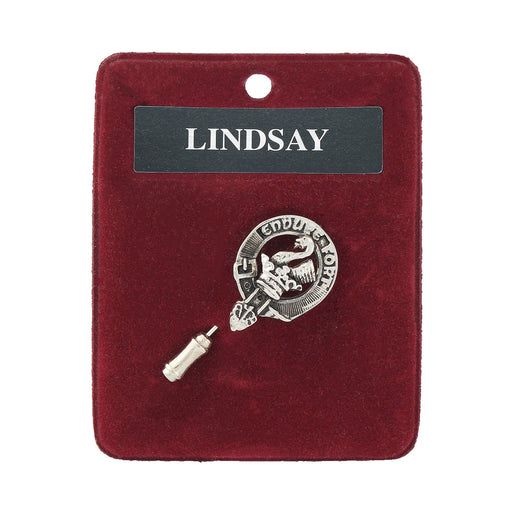 Art Pewter Lapel Pin Lindsay - Heritage Of Scotland - LINDSAY
