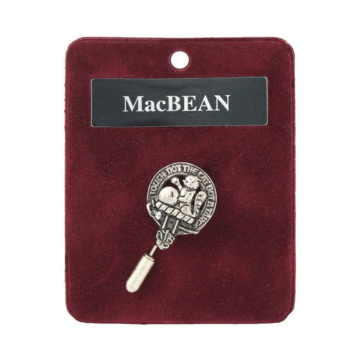 Art Pewter Lapel Pin Macbean - Heritage Of Scotland - MACBEAN