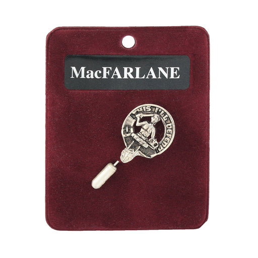 Art Pewter Lapel Pin Macfarlane - Heritage Of Scotland - MACFARLANE
