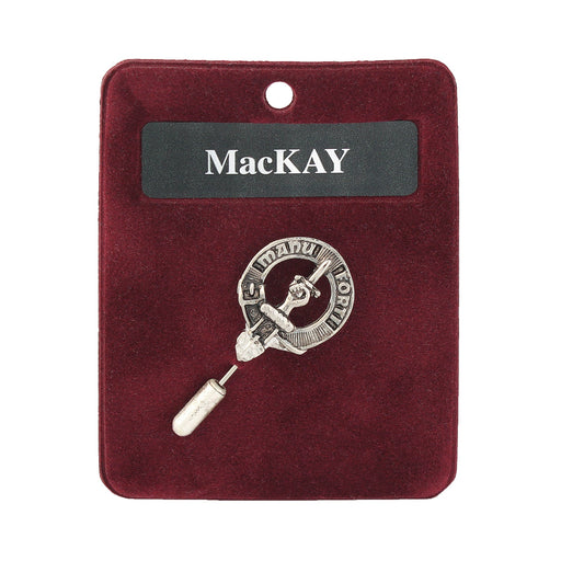 Art Pewter Lapel Pin Mackay - Heritage Of Scotland - MACKAY