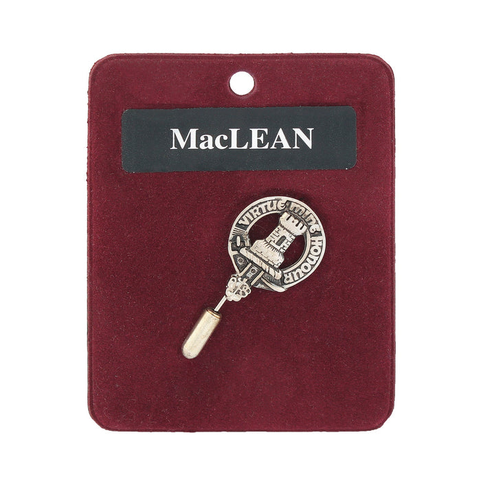 Art Pewter Lapel Pin Maclean - Heritage Of Scotland - MACLEAN
