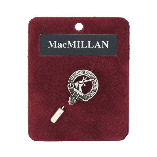 Art Pewter Lapel Pin Macmillan - Heritage Of Scotland - MACMILLAN