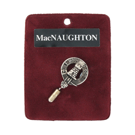 Art Pewter Lapel Pin Macnaughton - Heritage Of Scotland - MACNAUGHTON