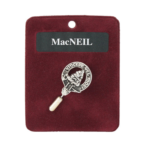 Art Pewter Lapel Pin Macneil - Heritage Of Scotland - MACNEIL