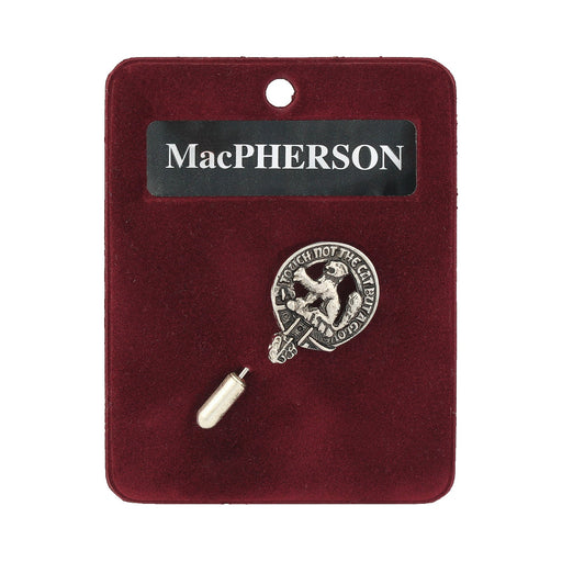 Art Pewter Lapel Pin Macpherson - Heritage Of Scotland - MACPHERSON