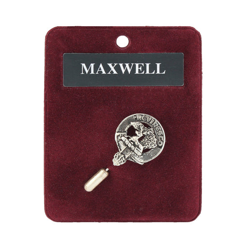 Art Pewter Lapel Pin Maxwell - Heritage Of Scotland - MAXWELL